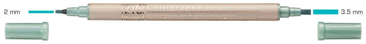 Metalický popisovač CALLIGRAPHY Metallic Colours