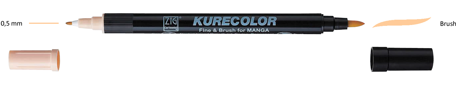 Popisovač na karikatury KURECOLOR FINE & BRUSH