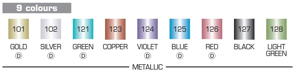 Metalický popisovač CALLIGRAPHY Metallic Colours